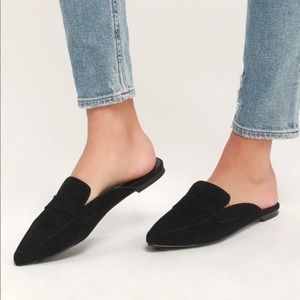 Steve Madden suede mules